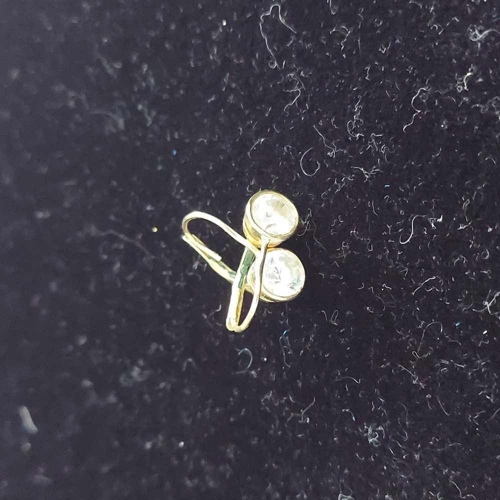 Hanging CZ earrings